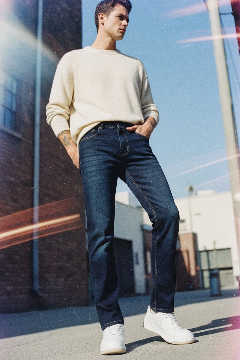 Arzo Midnight Indigo Straight Fit Jeans