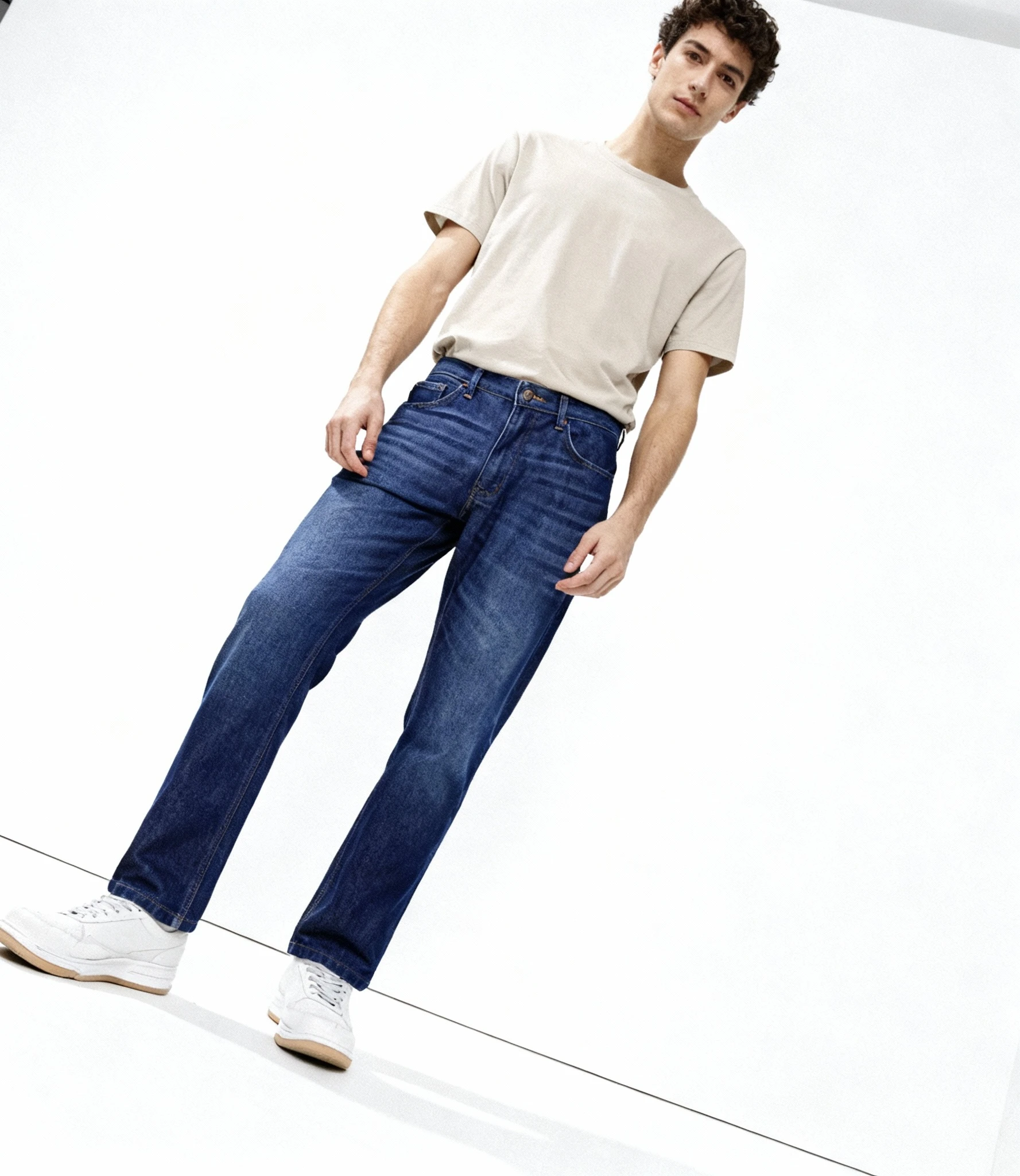 Vintage Blue Straight Jeans